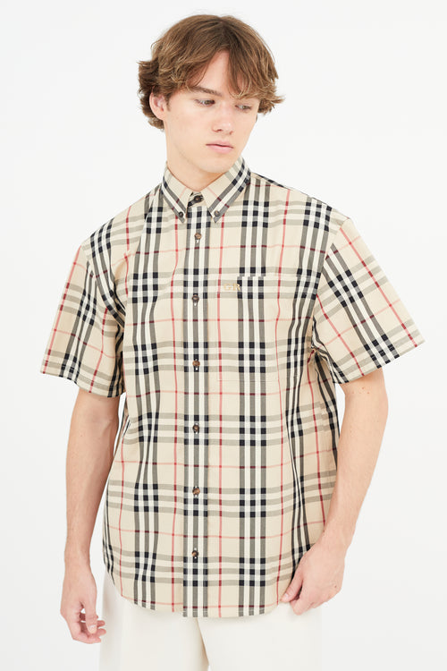 Burberry x Gosha Rubchinskiy Beige Check Shirt