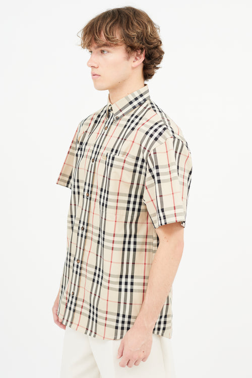 Burberry x Gosha Rubchinskiy Beige Check Shirt