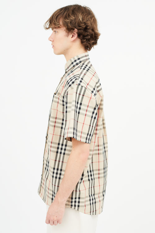 Burberry x Gosha Rubchinskiy Beige Check Shirt