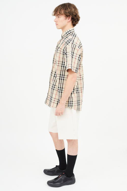 Burberry x Gosha Rubchinskiy Beige Check Shirt