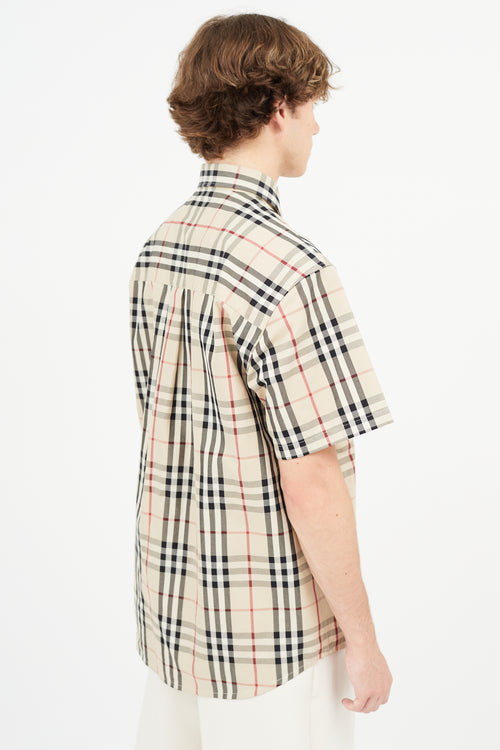 Burberry x Gosha Rubchinskiy Beige Check Shirt