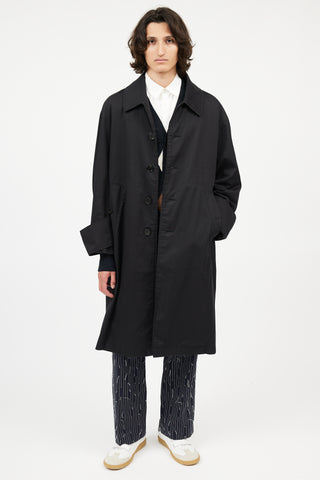 Burberry XO Barneys Black Trench Coat