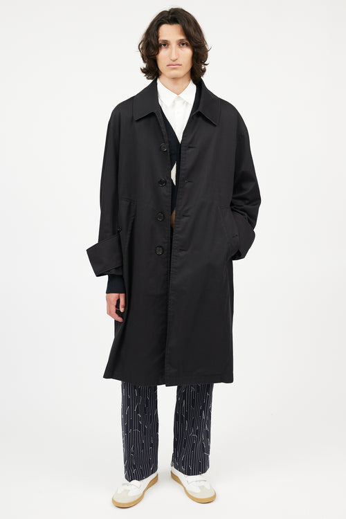 Burberry XO Barneys Black Trench Coat