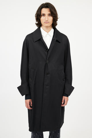 Burberry XO Barneys Black Trench Coat