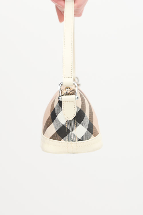 Burberry Leather Super Nova Check Bag