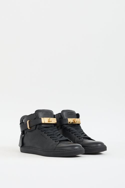 Buscemi Black Leather 100MM Sneaker