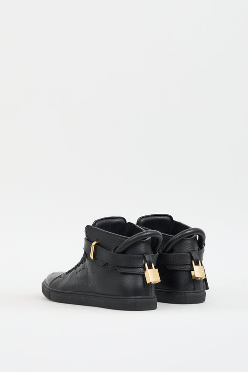 Buscemi Black Leather 100MM Sneaker