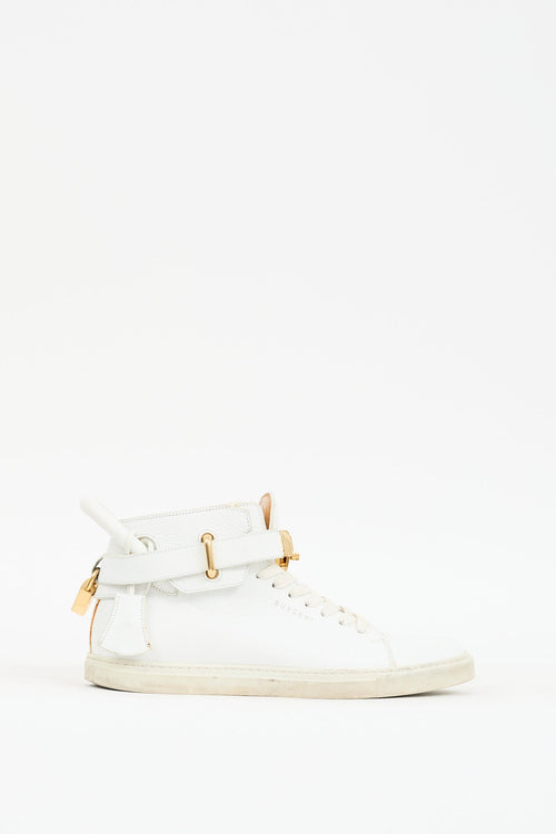 Buscemi White Leather 100MM Sneaker