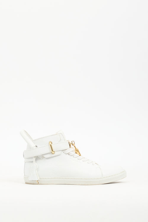 Buscemi White Leather 100MM Sneaker