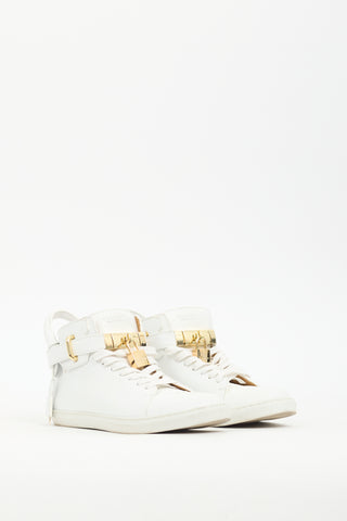 Buscemi White Leather 100MM Sneaker