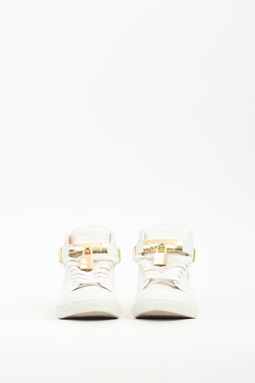 Buscemi White Leather 100MM Sneaker