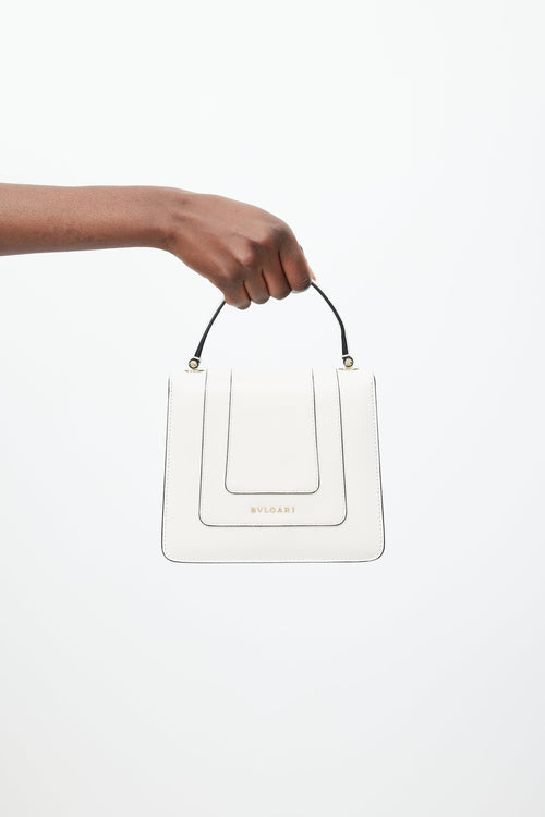 Bulgari White 
Multicolour Serpenti Forever Leather Bag