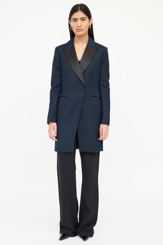 By Malene Birger Long Peak Lapel Blazer