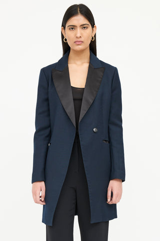 By Malene Birger Long Peak Lapel Blazer