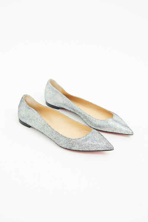 Christian Louboutin Iridescent Ballalla  Flat