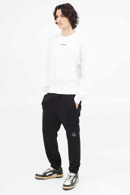 C.P. Company Black Sweat Cargo Pant