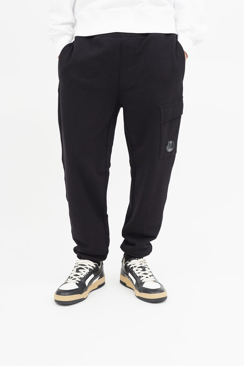 C.P. Company Black Sweat Cargo Pant