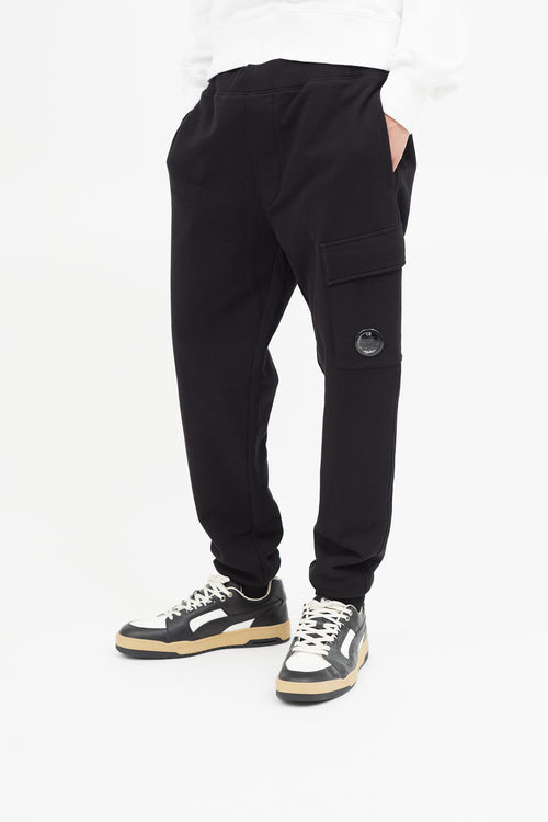 C.P. Company Black Sweat Cargo Pant