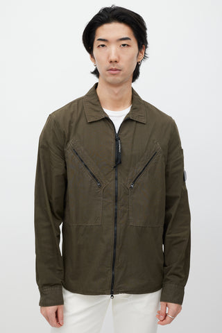 C.P. Company Brown 
Black Ripstop Jacket