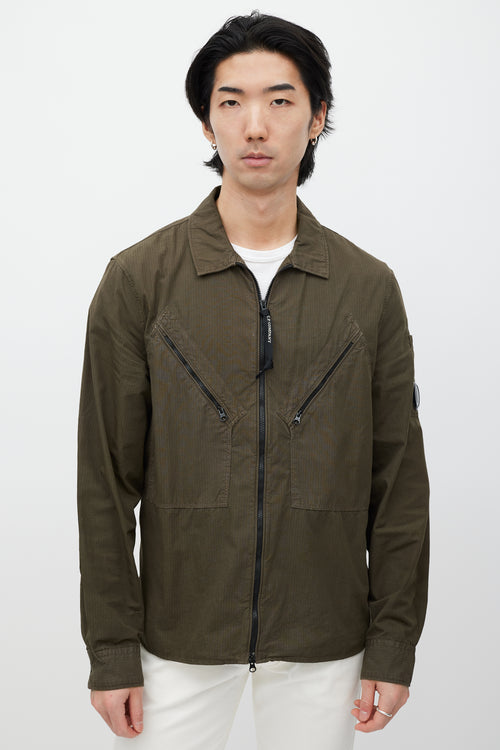 C.P. Company Brown 
Black Ripstop Jacket