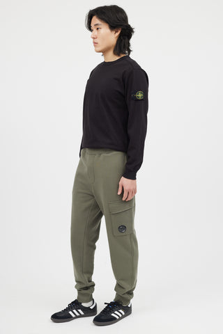 C.P. Company Green Cargo Jogger Sweatpant