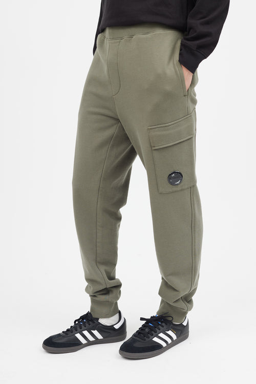 C.P. Company Green Cargo Jogger Sweatpant