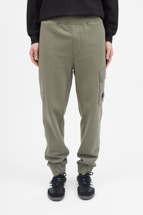 C.P. Company Green Cargo Jogger Sweatpant