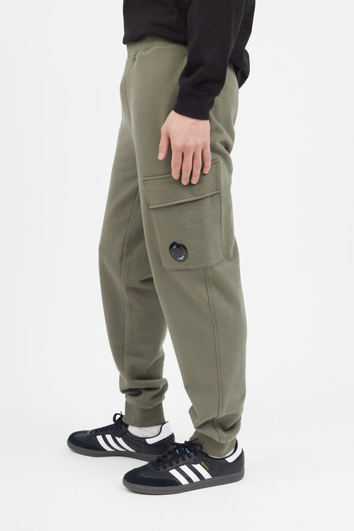 C.P. Company Green Cargo Jogger Sweatpant