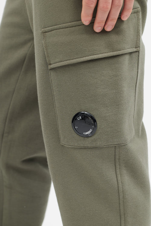 C.P. Company Green Cargo Jogger Sweatpant