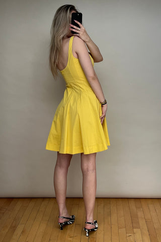 Yellow A-Line Dress