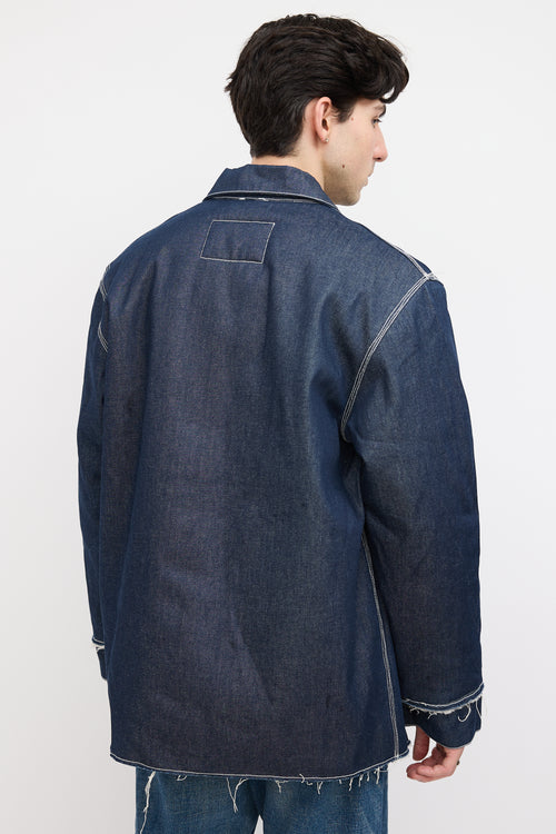 Camiel Fortgens Dark Wash Padded Denim Jacket