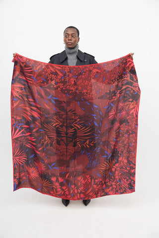 Cartier Cashmere 
Silk Floral Scarf