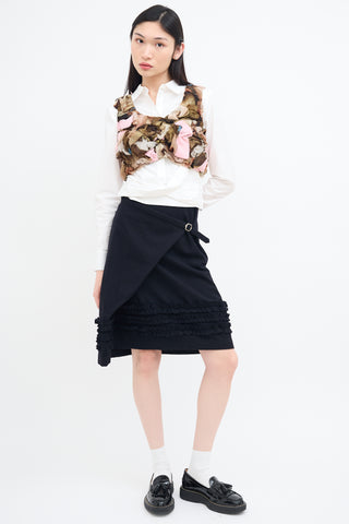 Comme des Garçons SS 2024 Brown 
Pink Baroque Top