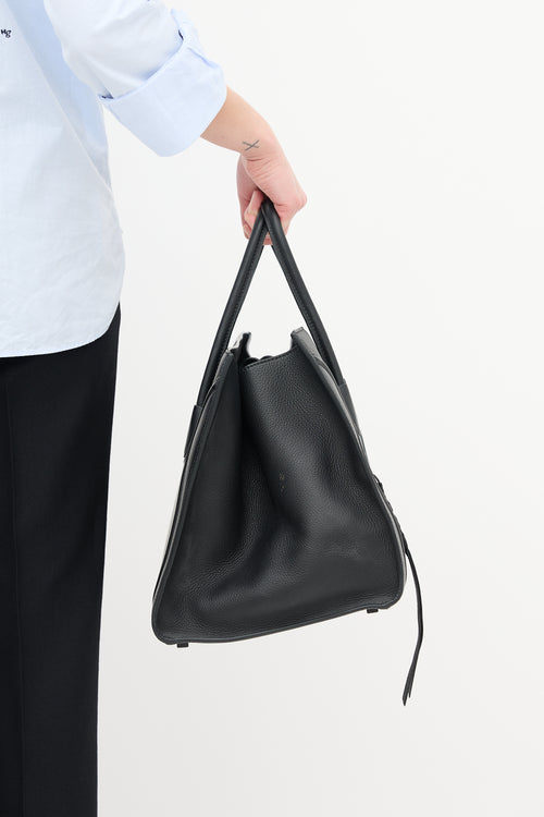 Celine Black Leather Medium Phantom Bag