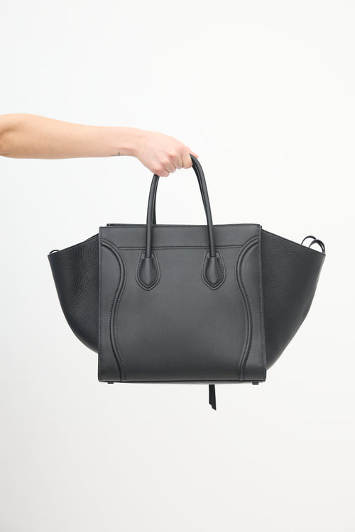 Celine Black Leather Medium Phantom Bag