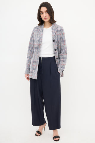 Celine Plaid Jacket