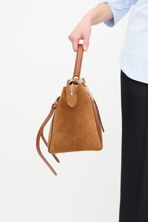 Celine Brown Suede Mini Belt Bag