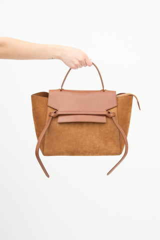 Celine Brown Suede Mini Belt Bag