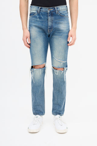 Celine Medium Wash Distressed SL003 Jeans