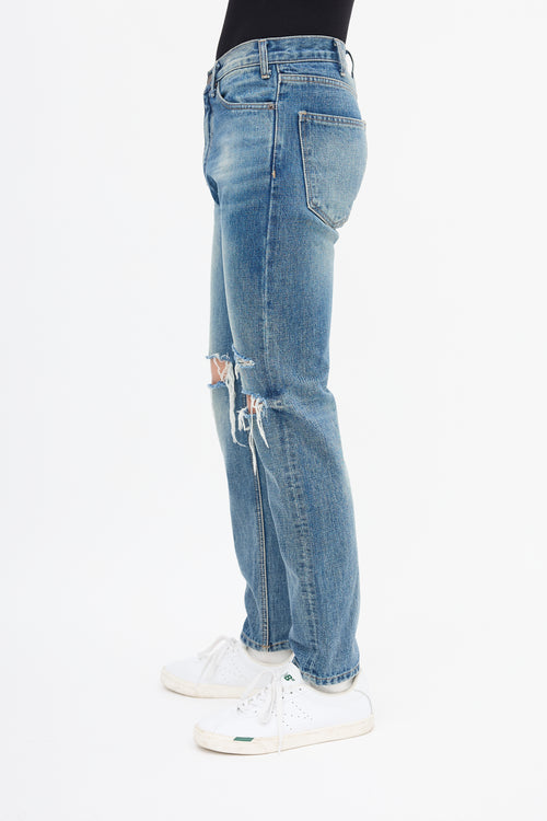 Celine Medium Wash Distressed SL003 Jeans