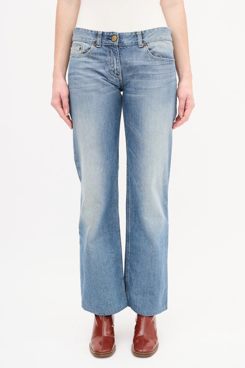 Chloé Light Wash Low Rise Jeans