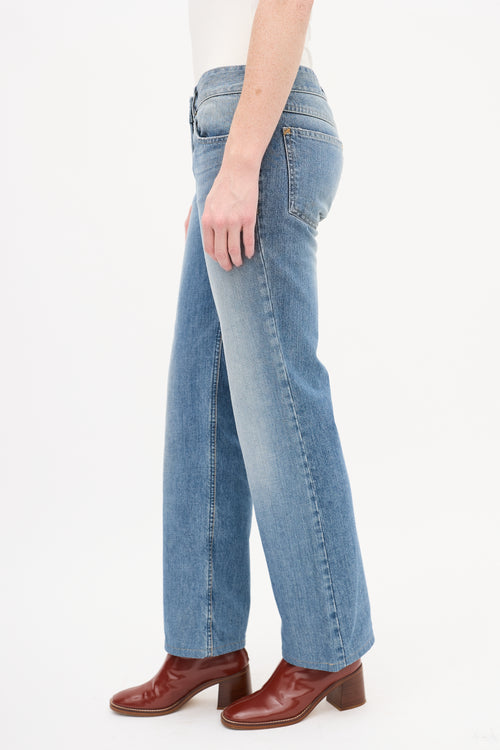 Chloé Light Wash Low Rise Jeans