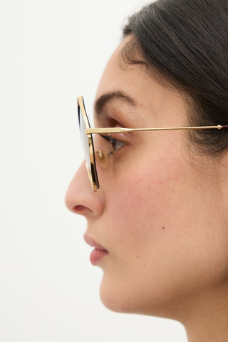  Gold Brown Sunglasses