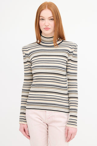 Chloé Striped Turtleneck Top