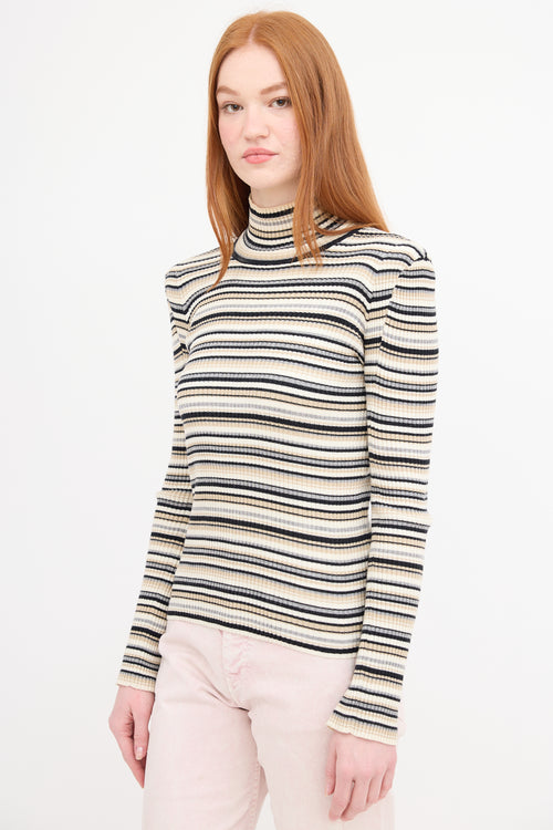 Chloé Striped Turtleneck Top