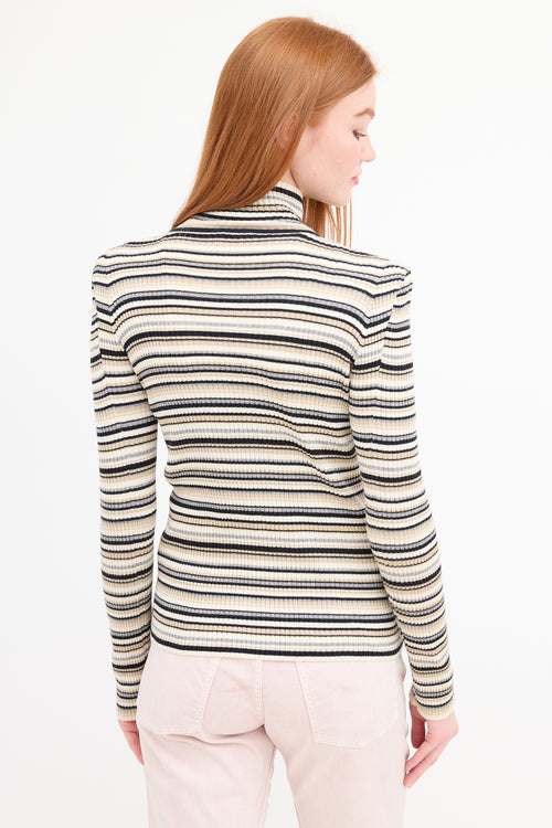 Chloé Striped Turtleneck Top