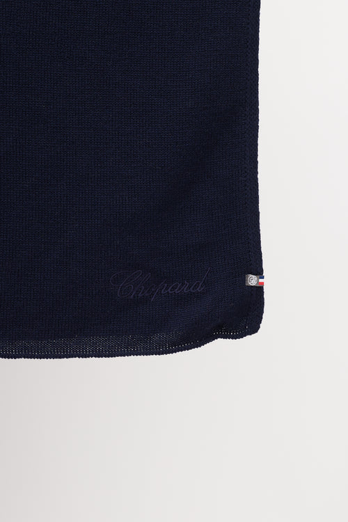 Chopard X Maison Bonnefoy Navy Wool Scarf