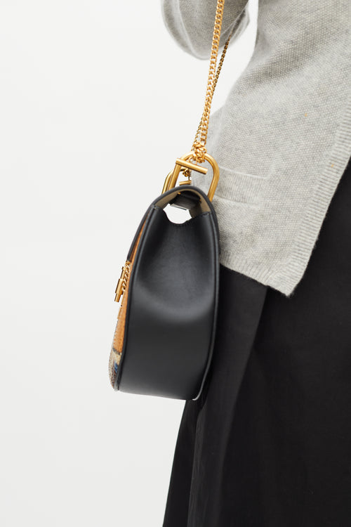 Chloé Black 
Multi Embossed Leather Small Drew Crossbody Bag