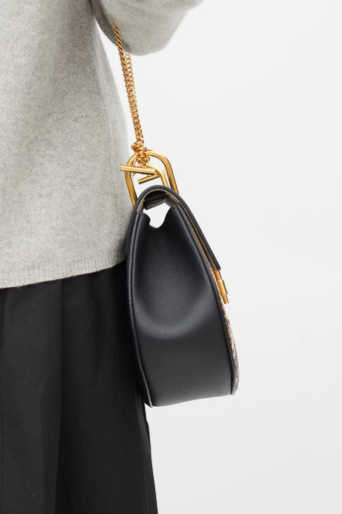 Chloé Black 
Multi Embossed Leather Small Drew Crossbody Bag