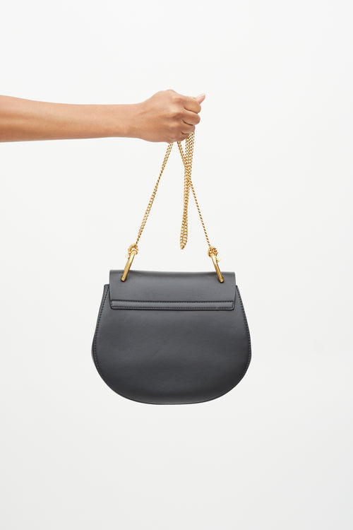 Chloé Black 
Multi Embossed Leather Small Drew Crossbody Bag